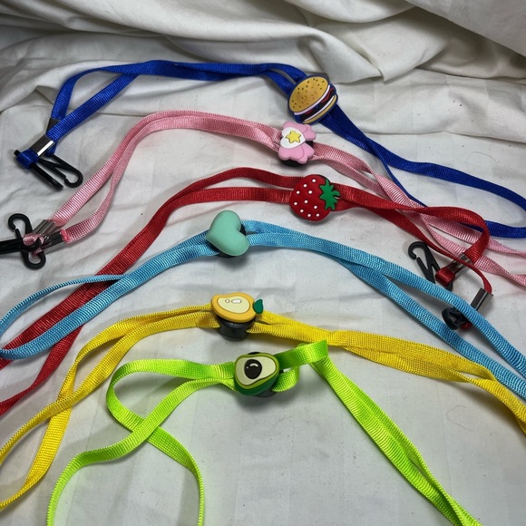 Colorful Lanyard Set with Fun Charms facemask holder - Picture 3 of 10